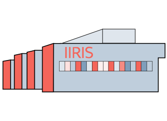 Piirroskuva Iiris-rakennuksesta.